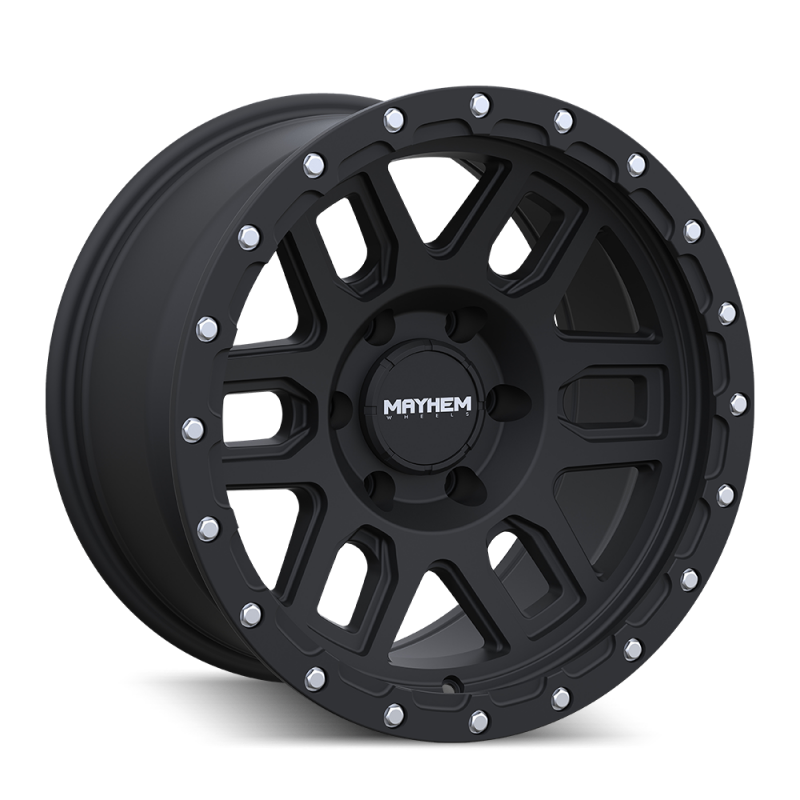 Mayhem 8304 Delta 17x9 / 6x139.7 BP / -12mm Offset / 106mm Hub Matte Black Wheel