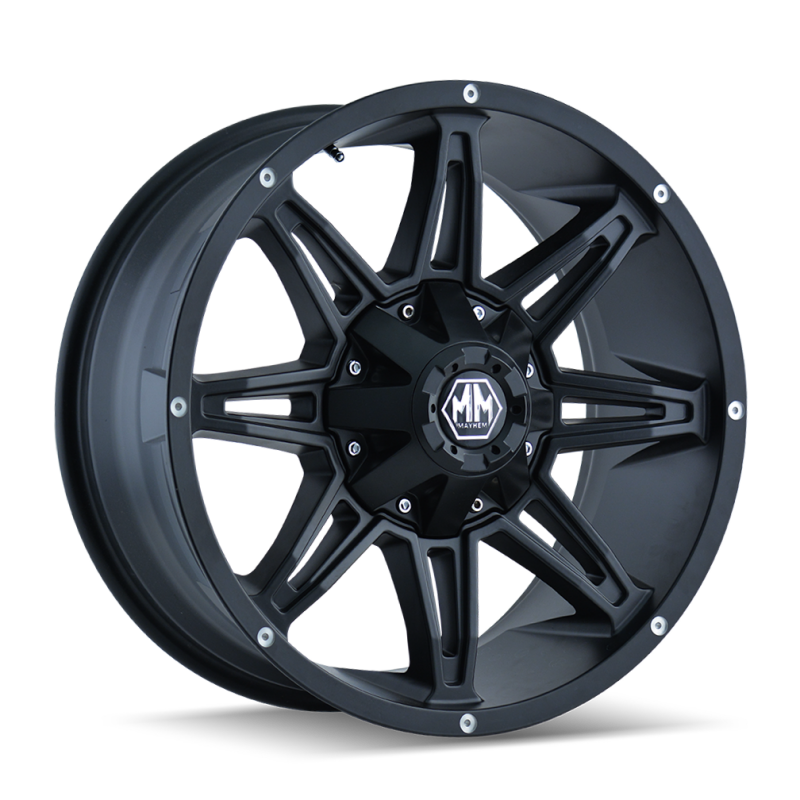 Mayhem 8090 Rampage 18x9 / 6x135 BP / 18mm Offset / 106mm Hub Matte Black Wheel