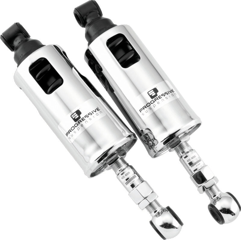 Progressive 00-17 Harley Softail 422 Series Shocks - Chrome