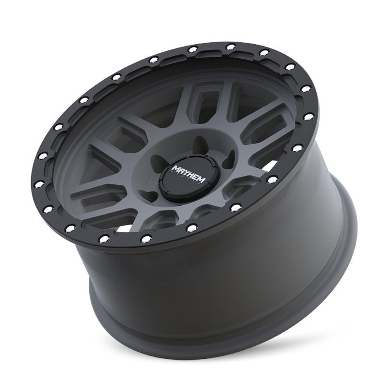 Mayhem 8304 Delta 17x9 / 6x139.7 BP / -12mm Offset / 106mm Hub Matte Gunmetal- Matte Black Lip Wheel