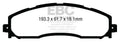 EBC 13+ Ford F250 (inc Super Duty) 6.2 (2WD) Extra Duty Rear Brake Pads