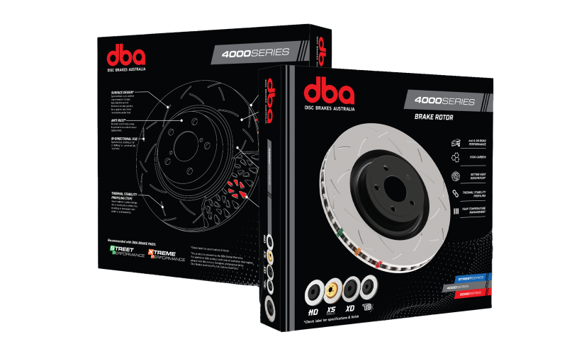 DBA 01-07 Toyota Sequoia / 04 Tacoma / 00-06 Tundra Front Slotted 4000 Series Rotor