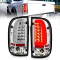 ANZO 95-00 Toyota Tacoma LED Taillights Chrome Housing Clear Lens (Pair)