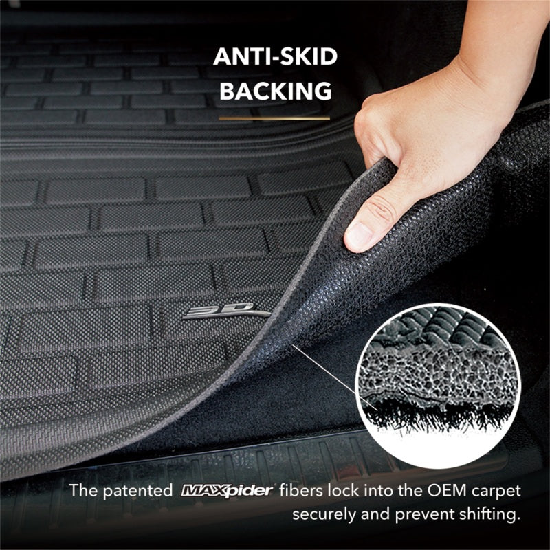3D MAXpider 18-25 Jeep Wrangler JL(w/o sub) Kagu Cargo Liner - Black