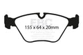 EBC 04-06 BMW X3 2.5 (E83) Redstuff Front Brake Pads