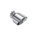 MBRP Universal T304 Stainless Steel Tip 3on ID / 5in OD Out / 8in Length Angle Cut Dual Wall