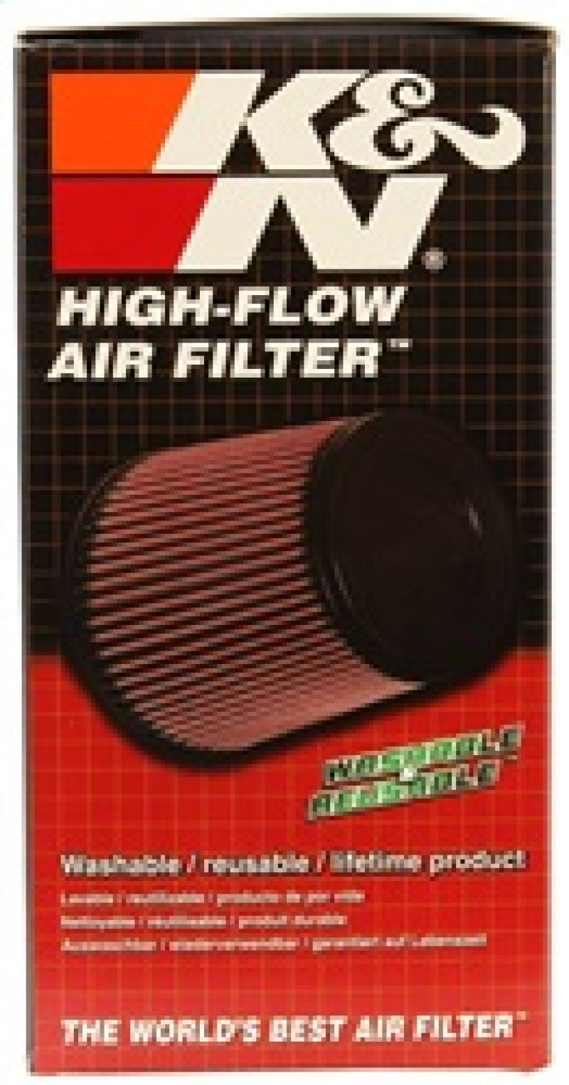 K&N Filter Universal Rubber Filter 3 Flange 4 1/2 Base inch 3 1/2 inch Top 5 3/4 inch Height