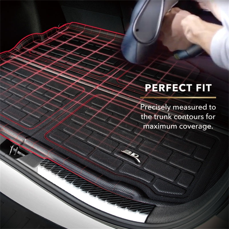 3D MAXpider 18-25 Jeep Wrangler JL(w/o sub) Kagu Cargo Liner - Black