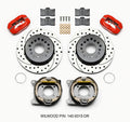 Wilwood Forged Dynalite P/S Park Brake Kit Drilled Red 12 Bolt 2.75in offset Staggered Shock