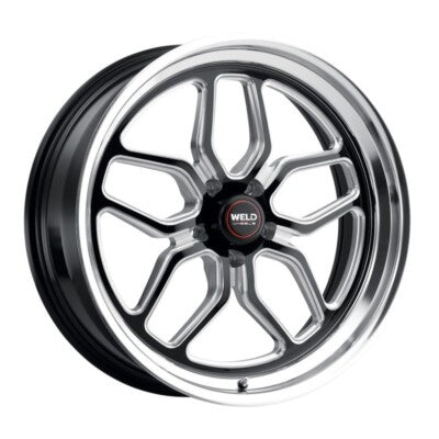 Weld Laguna Drag S152 17x10 / +49 / 5x114.3 / 78.1 CB - Gloss Black W/ Milled Spoke