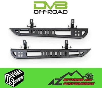 DV8 Offroad 2018+ Jeep Wrangler JL 2-Door Bolt-On OE Plus Side Steps